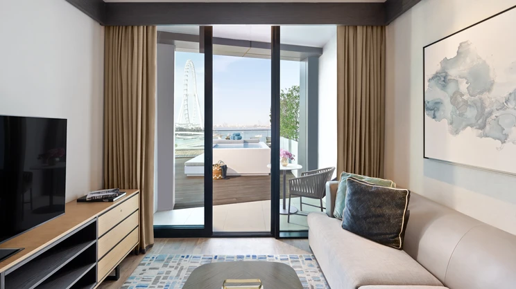 One Bedroom Jacuzzi Pool Sea View Suite with Balcony